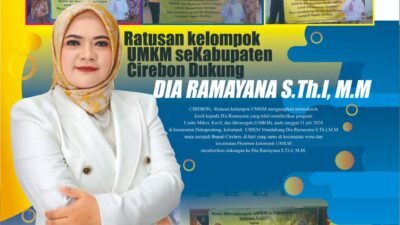 Ratusan Kelompok UMKM Se-Kabupaten Cirebon Deklarasikan Dukung Dia Ramayana Jadi Bupati